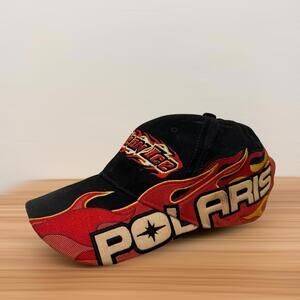 Vintage Polaris Fire One Flame Racing Adjustable Cap O/S Men’s